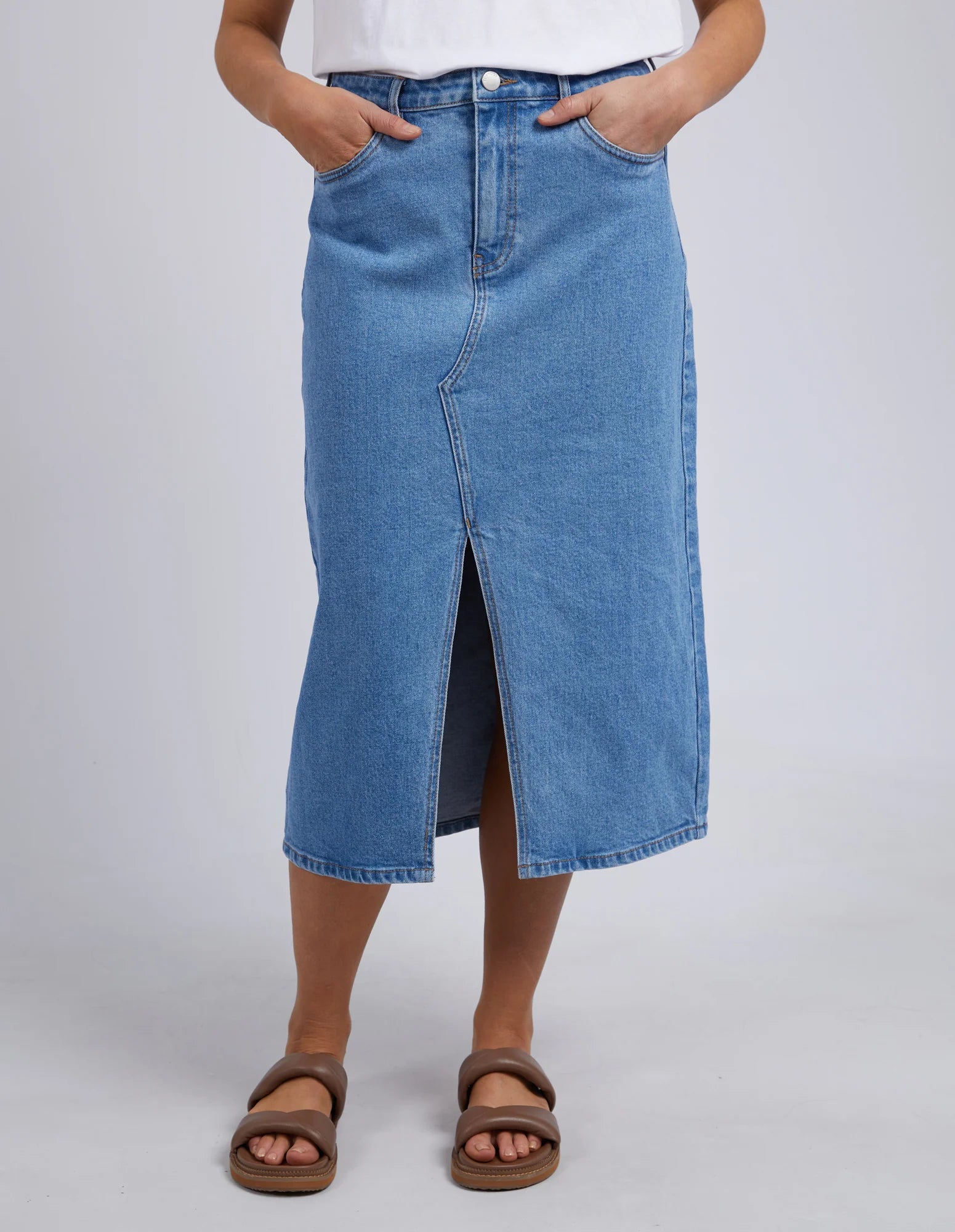 Scout Midi Skirt Mid Blue