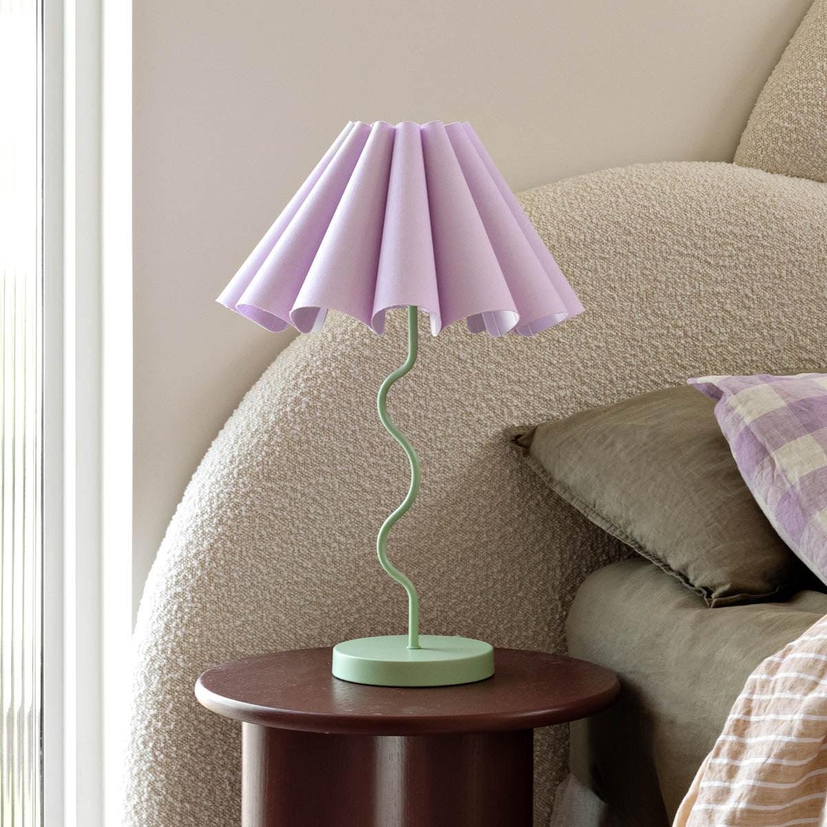 Cora Lamp Lilac / Pastel Green