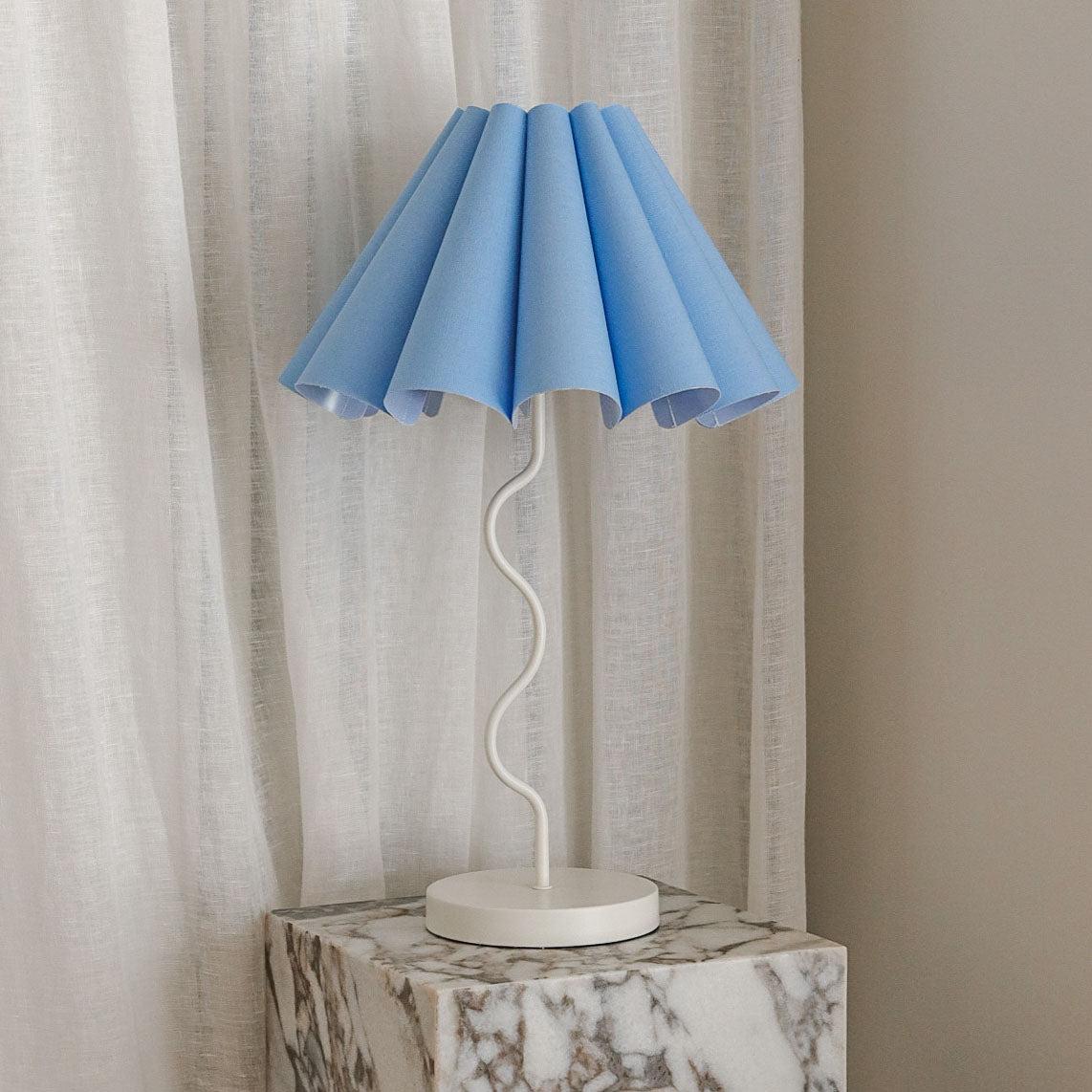 Cora Lamp - Blue/White